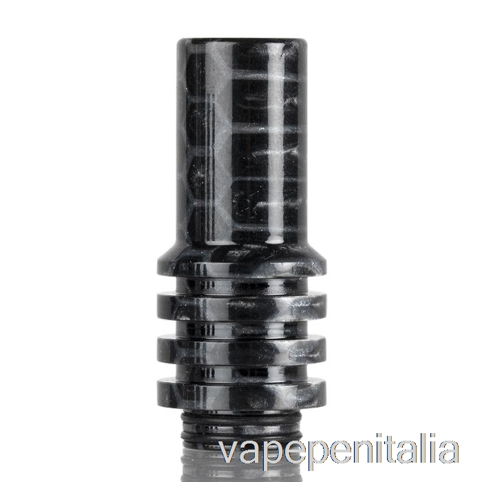 Penna Vape 510 Drip Tip In Pelle Di Serpente Camino Nera